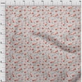 thumbnail image 4 of oneOone Cotton Poplin Light Gray Fabric Floral Quilting Supplies Print Sewing Fabric By The Yard 56 Inch Wide, 4 of 5