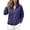 Purples, variant on happyYEE Women's Zip up Sweatshirt Jackets Long Sleeve Fleece Loose Coat Fall Fashion Stand Neck Outerwear with Zip Pockets
