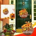 thumbnail image 1 of Xihbxyly Corona de Otoño, Letrero de Madera de Girasol, Decoración de Pared para Colgar, Decoración de Halloween para Puerta de Entrada, Acogedora Entrada de Casa, Ideal para Regalar, Tamaño de 30 Cm, 1 of 7