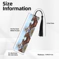 thumbnail image 3 of Kdxio Christmas Horse Print Metal Tassel Bookmarks,Perfect Gift for Art Lovers and Bookworms Metal Bookmarks for Women, 3 of 8