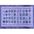 thumbnail image 1 of Ahgly Company Indoor Rectangle Abstract Blue Modern Area Rugs, 8' x 10', 1 of 4