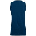 thumbnail image 2 of Augusta S Ladies Sleeveless Two Button Softball Jersey Navy 550, 2 of 5