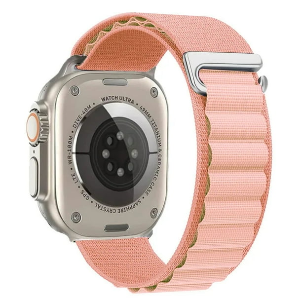 Correa De Nylon Alpine Unisex M / L 38 / 40 / 41 mm Para Apple Watch Ultra Compatible Con Serie 8 / 7 / 6 / 5 / 4 / 13