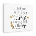 thumbnail image 5 of Scripture Walls  To The Very End Of The Age Matthew 28:20 Bible Verse Canvas Christian Wall Art Ready to Hang Unframed, 5 of 16