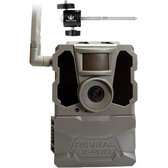 TACTACAM Reveal X PRO Cellular Trail Camera , Verizon and AT&T , NO Glow , Integrated GPS Tracking , Built in LCD Screen , HD Photo and HD Video X-PRO Tree Mount