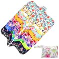 thumbnail image 1 of Almohadillas menstruales reutilizables Asenappy, carbón de bambú, paquete de 5, 1 of 7