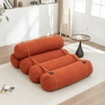 thumbnail image 3 of Sofá de piso ajustable, Corduroy lazy sofá con correas ajustables para configuraciones versátiles, 3 of 5