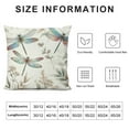 thumbnail image 5 of COMIO  Square Decorative Throw Pillow Case Cushion Cover, Dragonfly Bloom Bouquet Spring Soft Pillowcase, 5 of 5