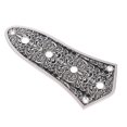 thumbnail image 2 of Plaque de contrôle du volume de rechange pour guitares basses jazz, argent et noir, 2 of 4