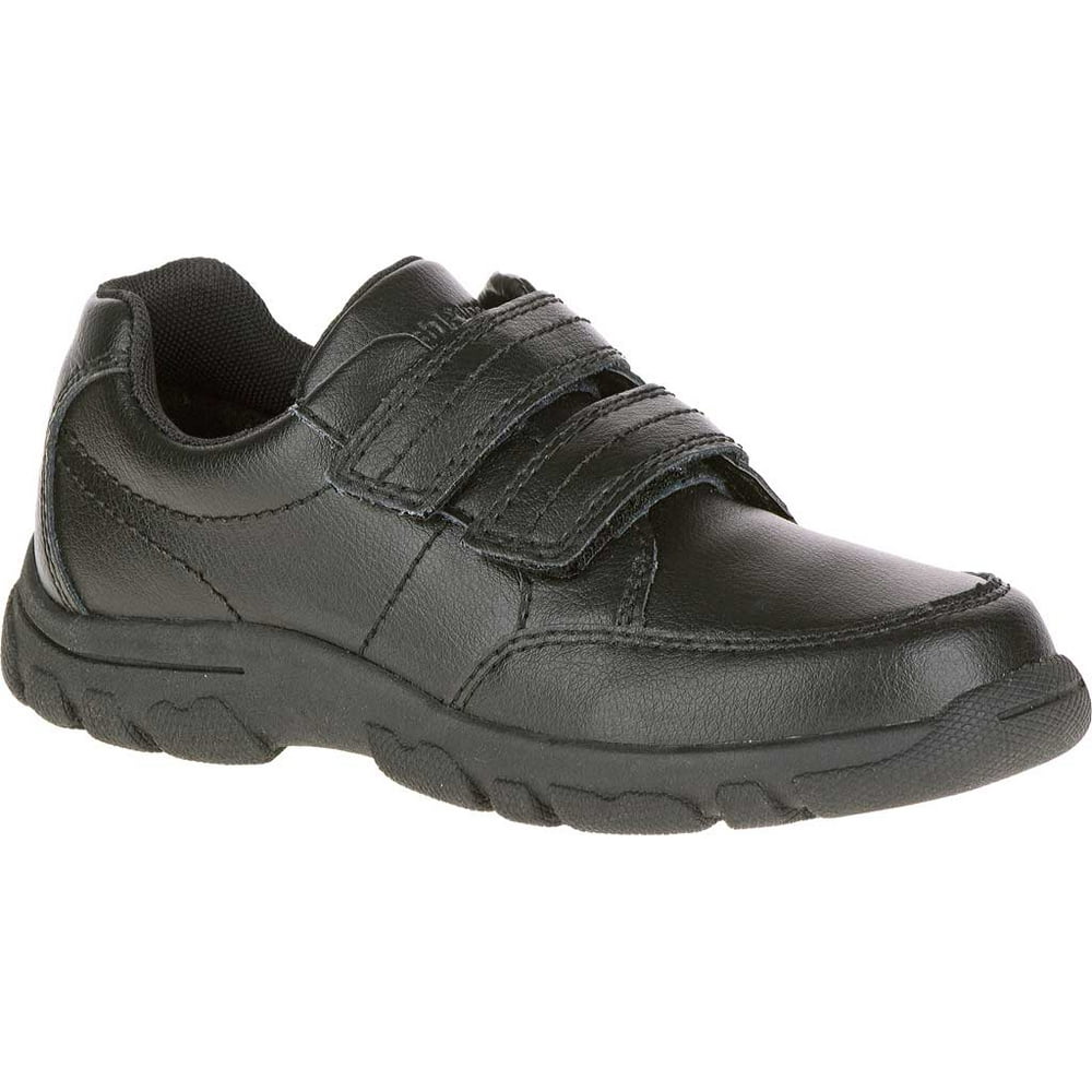 Hush Puppies - Boys' Hush Puppies Jace Hook-and-Loop Shoe Black Leather ...