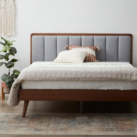 Get The Rest Haven Wood Platform Bed, Wood Platform Bed Frame With Headboard Queen