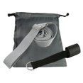 thumbnail image 3 of Puerta de Camilla para piernas Correa Danza Yoga Flexibilidad Estirar cinturón y bolsa de transporte - gris Baoblaze Correa elástica de la puerta, 3 of 8