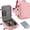 Pink +Shoe Bag, variant on 18" Large Travel Backpack W/ USB Charging Port,Personal Item Bag Airline Approved,Anti-Theft Water Resistant Rucksacks Fit 17" Laptop,Lightweight Casual Daypack for College School Business