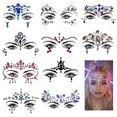 thumbnail image 5 of nipocaio 10pcs Face Diamond Sticker Acrylic Diamond Sticker Art Festival Wedding Birthday Party Decoration Face Diamond Sticker (Random Style), 5 of 5