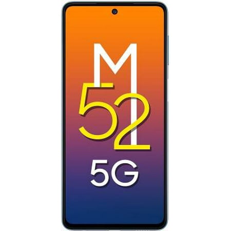 SAMSUNG Galaxy M52 5G Factory Unlocked Smartphone Dual SIM 8GB RAM 128GB ROM 6.7 inch Full HD+ Display 5000 mAh Battery
