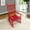 Rose Red, variant on Balcony Porch Rocking Chair - White, Solid Hardwood, Comfy Seat And Armrest, Back Rest, Easy To Assemble, 280lbs Weight Capacity In White Comfortable Wide Strong Assembly Required, Limit