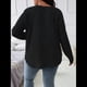 thumbnail image 5 of Suéter Informal de Punto con Cuello en V y Larga para Mujer, Talla Grande Negro XXL, 5 of 10