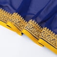 thumbnail image 7 of Open Front Thobe for Men Embroidery Bisht Sleeveless Arabic Dishdasha Mesh Stand Collar Arab Thobe for Wedding & Celebration Navy XL, 7 of 7