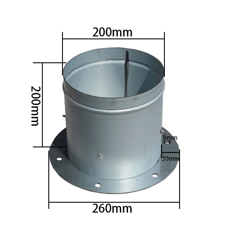 Galvanized air damper valve air duct damper for ventilation pipe valve With flange