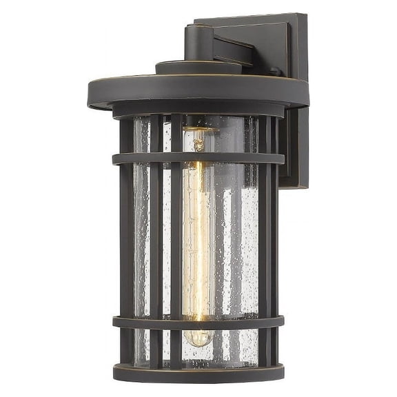 Jordan 1 Light Outdoor Wall Sconce Clear Seedy