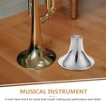 thumbnail image 3 of WEUVEB Professional Suona Horn Part Silver Metal Musical Instrument 1Pack, 3 of 8