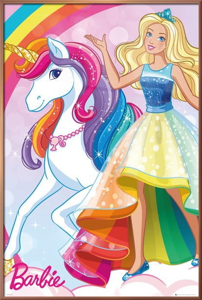 barbie unicorn invitation