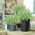 thumbnail image 2 of 24 Bundles Fake Flowers Artificial Lavender Faux Plastic Flowers for Home Wedding Kitchen Garden Patio Window Box Decoration (White), 2 of 7