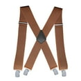 thumbnail image 2 of Heavy Duty Clip Suspenders for Men Men s Adjustable X Back Mens Suspenders Straps with Clips, 2 of 8