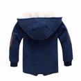 thumbnail image 3 of Miluxas Boy's Waterproof Ski Jacket Warm Fleece Hooded Winter Snow Coat Navy 7-8 Years, 3 of 7