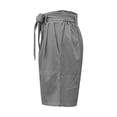 thumbnail image 7 of Iyufng Shorts for Women Plus Size Shorts,Women's Casual Shorts with Elastic Waist Tether Solid Color Straight Leg Short Pants, 7 of 7
