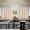 thumbnail image 4 of Vintage Country Bloom Curtains 36 Inch - 3 Panel Floral Bohemian Set with Rustic Wildflowers, Rod Pocket Kitchen Window Drapes for Farmhouse Style, 4 of 6