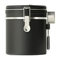 thumbnail image 2 of Latrodar Coffee Canister, Airtight Stainless Steel Kitchen Food Storage Container With Date And For Grounds Coffee,Beans, Tea, Flour, Cereal, Sugar(1.5L) Bla, 2 of 5
