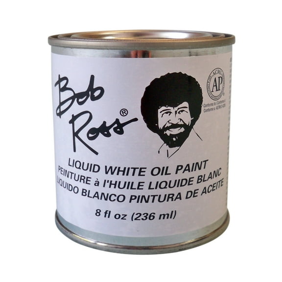 Bob Ross Liquid Base Coat, White, 8 oz.