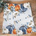 thumbnail image 4 of Orange Blue Pumpkins Fall 1 Pack Kitchen Towel, Water Absorbent Dish Towel, Thanksgiving Floral Eucalyptus Decorative Hand Towels - Quick Drying Cloth for Cooking Baking, 18x28 Inch, 4 of 8