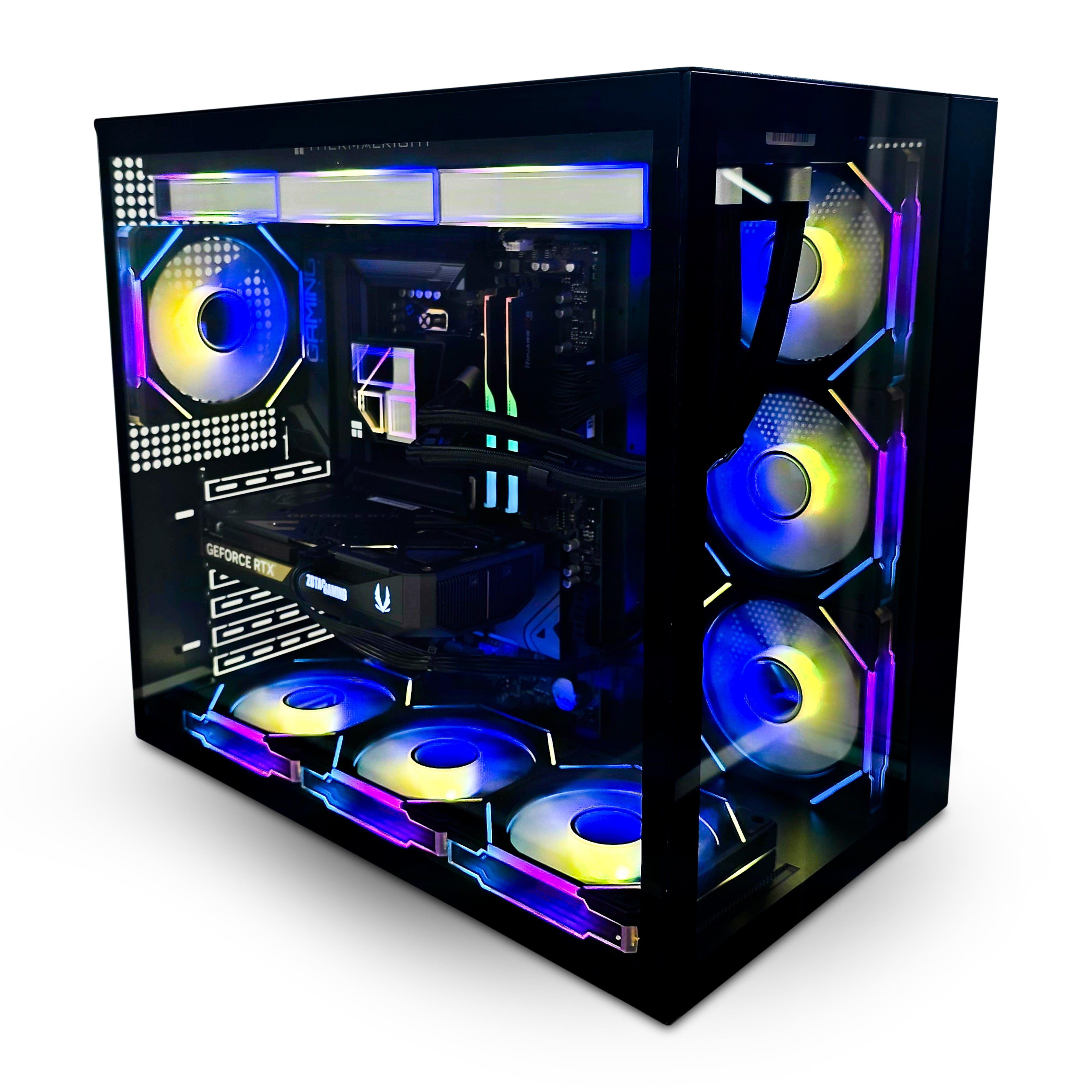 Blazingtech EX Blaze Gaming Desktop PC, Intel I5-14600, GeForce RTX 5060TI, 32GB RAM, 1TB NVMe, Black