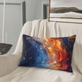 thumbnail image 5 of Xecao Galactic Dog Swirls Art for Decorative Throw Pillow Case for Couch,Sofa or Bed Set,Pillow Cover for Sofa Home Decor Ideal Gift(Pillow core not included)-14"x20", 5 of 6