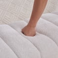 thumbnail image 4 of GZXS 69.7" Channel Tufted Chenille Upholstered Bench with Solid Wood Frame, Modern Padded Bench for Bedroom, Living Room or Entryway, (Ivory), 4 of 7
