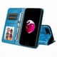 thumbnail image 5 of Funda tipo cartera GANGXUN para iPhone SE 2020 , diseño girasol, cuero PU, soporte, cierre magnético, tarjetero, 5 of 5