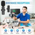 thumbnail image 4 of Wireless Lavalier Microphone, Microphone for Youtube Facebook Recording Mobile Phone Live Radio Noise Reduction Lightning Interface, 4 of 7