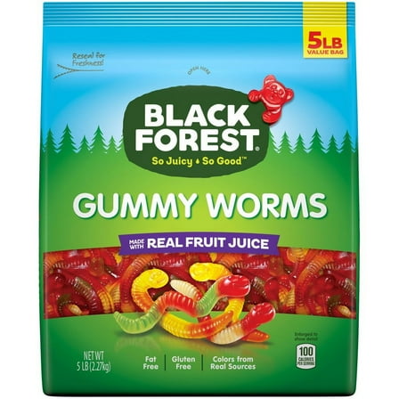 Black Forest Gummy Worms Bag, 5 Lb