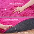 thumbnail image 3 of SARAG Ultra Soft Fluffy Bedroom Rugs Kids Room Carpet Modern Shaggy Area Rugs Home Decor 2.6' X 5.3', Hot Pink, 3 of 9