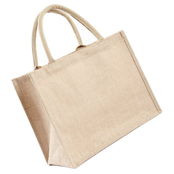 Burlap Bag Handbags Woman Crossbody Canvas Lunch Reusable Shopping Grocery Pouch Jute Blank Linen