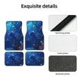 thumbnail image 4 of Naloa Deep Sea Glowing Fishes Car Foot Mat Set of 4 Pieces - Universal Floor Liner Neoprene Full Set Floor Mats for Cars Trucks SUV, 4 of 7