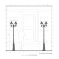 thumbnail image 3 of Livex Lighting Oxford 2 Light Outdoor 2 Head Post, 3 of 4