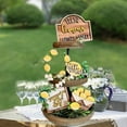 thumbnail image 3 of IUAMXWU 5Pcs Tiered Mini Spring Tray Decorations Set Fresh Kitchen Home Easter Wood Market Decor Flat Flower Summer Tiered Tray 3D Desk Ornament for Farmhouse Rustic Home Decor, 3 of 8