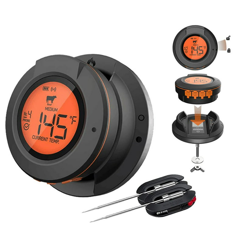 Multi-Function Bluetooth Wireless Thermometer for BBQ Grilling