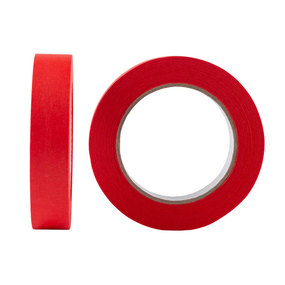 Leopcito 10 Pack Red Painters Tape 1 inch, Medium Adhesive Red Masking Tape Bulk