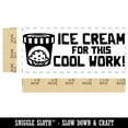 thumbnail image 2 of I Scream for this Cool Work Ice Cream Teacher Student School Self-Inking Rubber Stamp Ink Stamper - Pink Ink - Small 1-1/2 Inch, 2 of 7