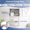 thumbnail image 4 of Harmijoy Metal Wall Cabinet, Garage Storage Cabinet with Locking Doors & 3 Adjustable Shelves, Wall-mounted Lockable Cabinet, 4 of 8