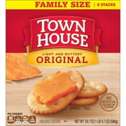 Town House Original Oven Baked Crackers, Lunch Snacks, 20.7 oz